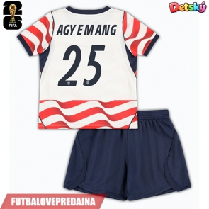 Lacne Dětský Futbalové dres Spojené štáty Patrick Agyemang #25 MS 2026 Krátky Rukáv - Domáci (+ trenírky)